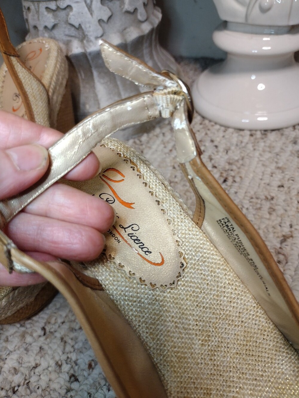 Poetic License Petal Pusher Floral Decorated Espadrille Platform Wedge Sandals - Picture 9 of 11